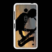 Coque Nokia Lumia 635 Saxophoniste au couché de soleil