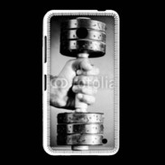 Coque Nokia Lumia 635 Passion Musculation en noir et blanc