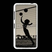 Coque Nokia Lumia 635 Beach Volley en noir et blanc 115