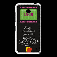 Coque Nokia Lumia 635 Merci l'arbitre Bonus offensif-défensif Noir