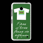 Coque Nokia Lumia 635 Femme de rugbyman Bonus offensif-défensif Vert
