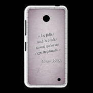 Coque Nokia Lumia 635 Les Folies Rose Citation Oscar Wilde