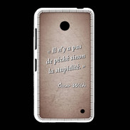 Coque Nokia Lumia 635 Pêché stupidité Rouge Citation Oscar Wilde