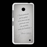 Coque Nokia Lumia 635 Portrait Ame Gris Citation Oscar Wilde