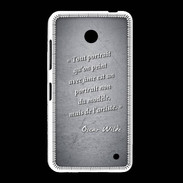 Coque Nokia Lumia 635 Portrait Ame Noir Citation Oscar Wilde