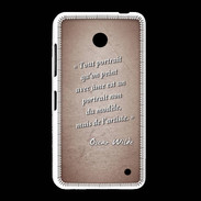 Coque Nokia Lumia 635 Portrait Ame Rouge Citation Oscar Wilde