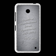 Coque Nokia Lumia 635 Public génie Noir Citation Oscar Wilde