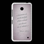 Coque Nokia Lumia 635 Survie valeur Rose Citation Oscar Wilde