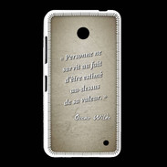 Coque Nokia Lumia 635 Survie valeur Sepia Citation Oscar Wilde