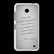 Coque Nokia Lumia 635 Tragédie Gris Citation Oscar Wilde