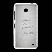 Coque Nokia Lumia 635 Aimer Gris Citation Oscar Wilde