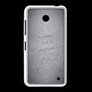 Coque Nokia Lumia 635 Aimer Noir Citation Oscar Wilde