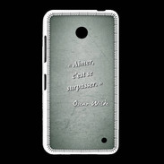 Coque Nokia Lumia 635 Aimer Vert Citation Oscar Wilde