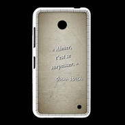 Coque Nokia Lumia 635 Aimer Sepia Citation Oscar Wilde