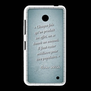 Coque Nokia Lumia 635 Chaque fois Turquoise Citation Oscar Wilde