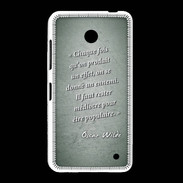 Coque Nokia Lumia 635 Chaque fois Vert Citation Oscar Wilde