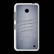 Coque Nokia Lumia 635 Démocratie Bleu Citation Oscar Wilde