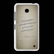 Coque Nokia Lumia 635 Démocratie Sepia Citation Oscar Wilde