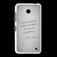 Coque Nokia Lumia 635 Dieux prières Gris Citation Oscar Wilde