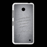Coque Nokia Lumia 635 Dieux prières Noir Citation Oscar Wilde