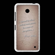 Coque Nokia Lumia 635 Dieux prières Rouge Citation Oscar Wilde