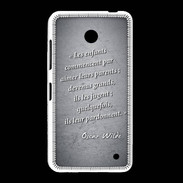 Coque Nokia Lumia 635 Enfants parents Noir Citation Oscar Wilde