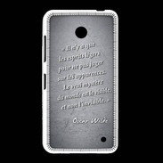 Coque Nokia Lumia 635 Esprits légers Noir Citation Oscar Wilde