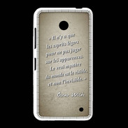 Coque Nokia Lumia 635 Esprits légers Sepia Citation Oscar Wilde
