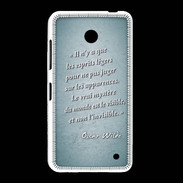 Coque Nokia Lumia 635 Esprits légers Turquoise Citation Oscar Wilde