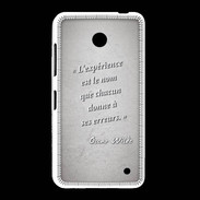 Coque Nokia Lumia 635 Expérience Gris Citation Oscar Wilde