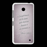 Coque Nokia Lumia 635 Expérience Rose Citation Oscar Wilde