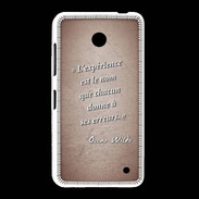 Coque Nokia Lumia 635 Expérience Rouge Citation Oscar Wilde