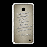 Coque Nokia Lumia 635 Femmes émotions Sepia Citation Oscar Wilde