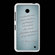 Coque Nokia Lumia 635 Femmes émotions Turquoise Citation Oscar Wilde