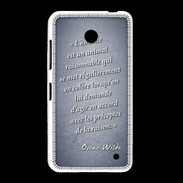 Coque Nokia Lumia 635 Homme animal Bleu Citation Oscar Wilde