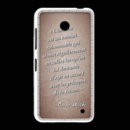 Coque Nokia Lumia 635 Homme animal Rouge Citation Oscar Wilde
