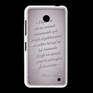 Coque Nokia Lumia 635 Homme animal Rose Citation Oscar Wilde