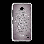 Coque Nokia Lumia 635 Homme animal Violet Citation Oscar Wilde