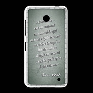 Coque Nokia Lumia 635 Homme animal Vert Citation Oscar Wilde
