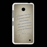 Coque Nokia Lumia 635 Homme veut Sepia Citation Oscar Wilde