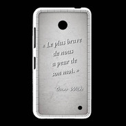 Coque Nokia Lumia 635 Brave Gris Citation Oscar Wilde