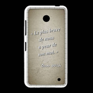 Coque Nokia Lumia 635 Brave Sepia Citation Oscar Wilde