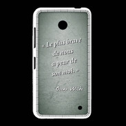 Coque Nokia Lumia 635 Brave Vert Citation Oscar Wilde