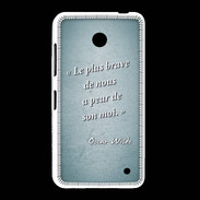 Coque Nokia Lumia 635 Brave Turquoise Citation Oscar Wilde