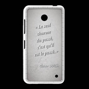 Coque Nokia Lumia 635 Charme passé Gris Citation Oscar Wilde