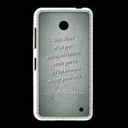 Coque Nokia Lumia 635 Chose vraie Vert Citation Oscar Wilde