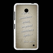Coque Nokia Lumia 635 Conscience Sepia Citation Oscar Wilde
