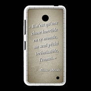Coque Nokia Lumia 635 Horrible ennui Sepia Citation Oscar Wilde