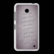 Coque Nokia Lumia 635 Vraie valeur Violet Citation Oscar Wilde