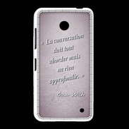 Coque Nokia Lumia 635 La conversation Rose Citation Oscar Wilde